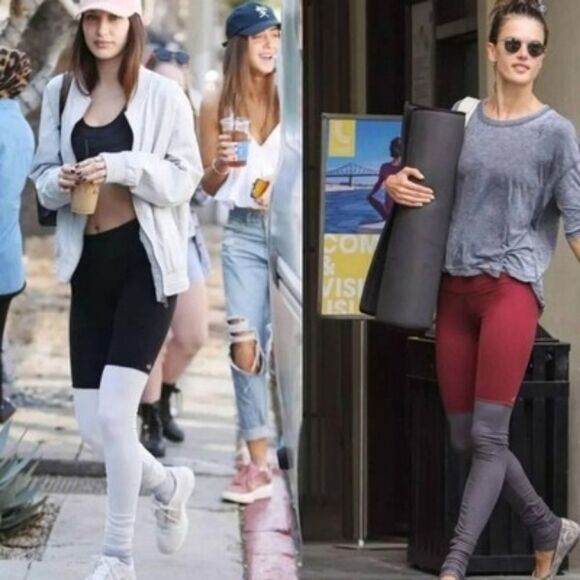 Alo Yoga Goddess Leggings Mint and Gray - Picture 2 of 10